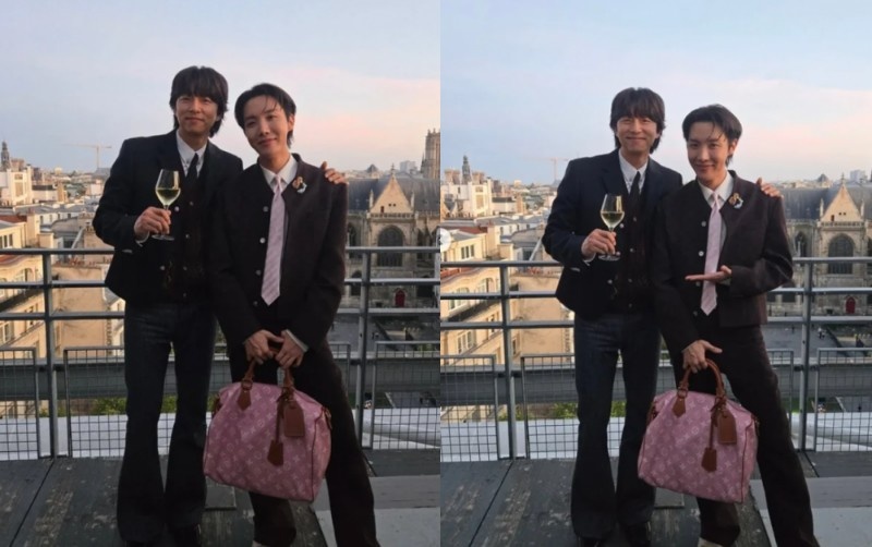 Kedekatan J-Hope BTS dan Gong Yoo di Paris Fashion Week