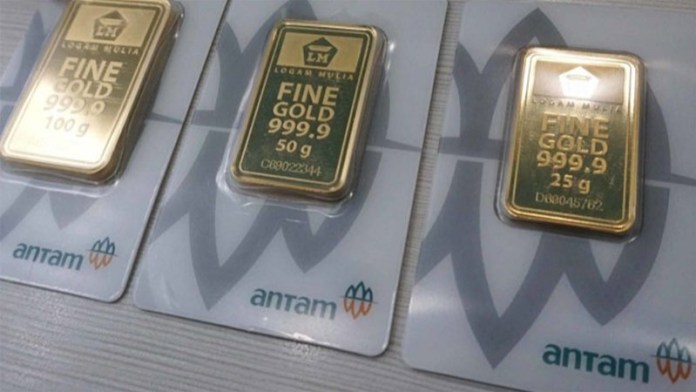 Harga Emas Antam Terperosok Rp4.000, Kini di Rp1.907.000 per Gram