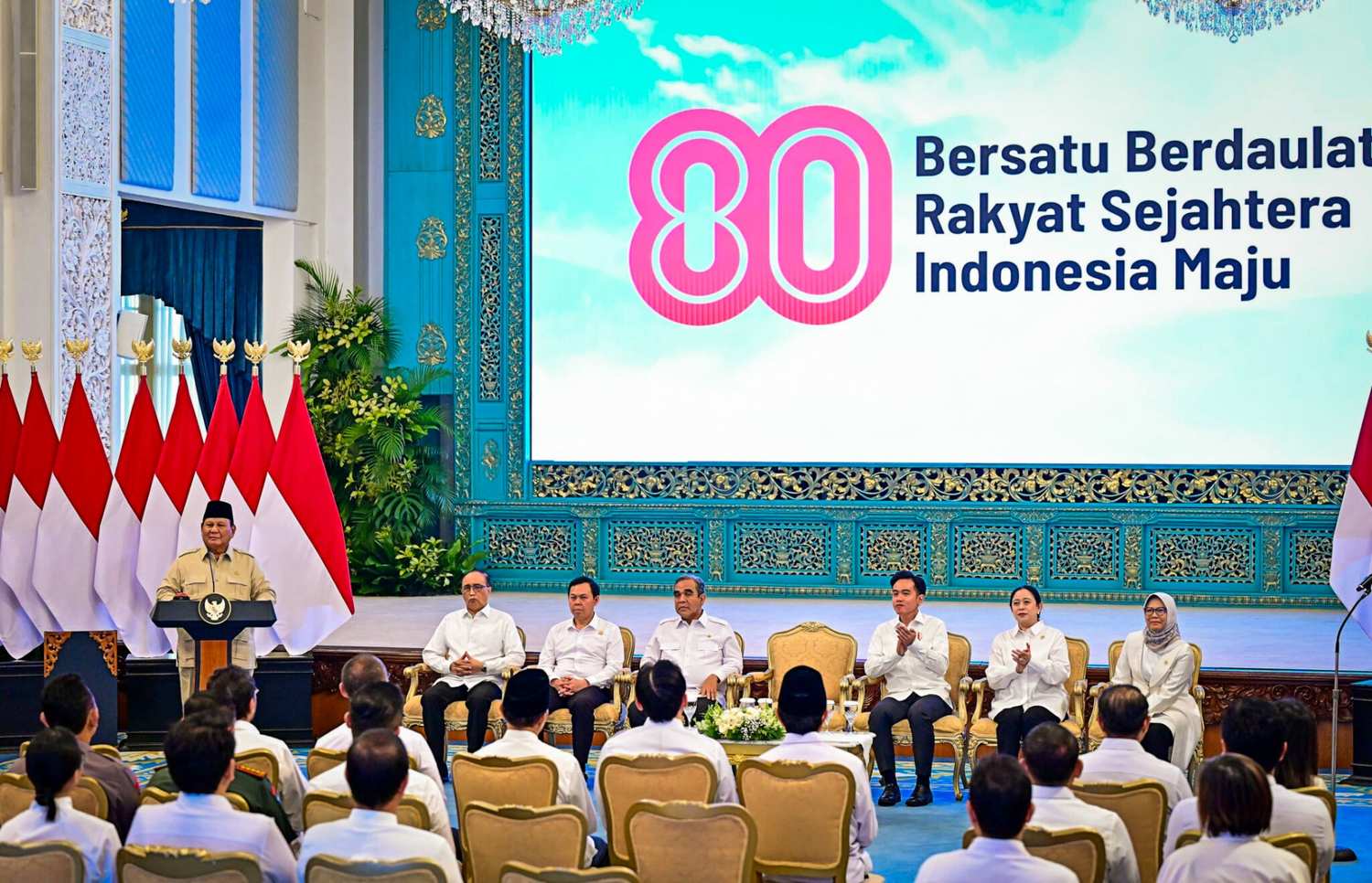 Presiden Prabowo Luncurkan Tema dan Logo HUT ke-80 RI